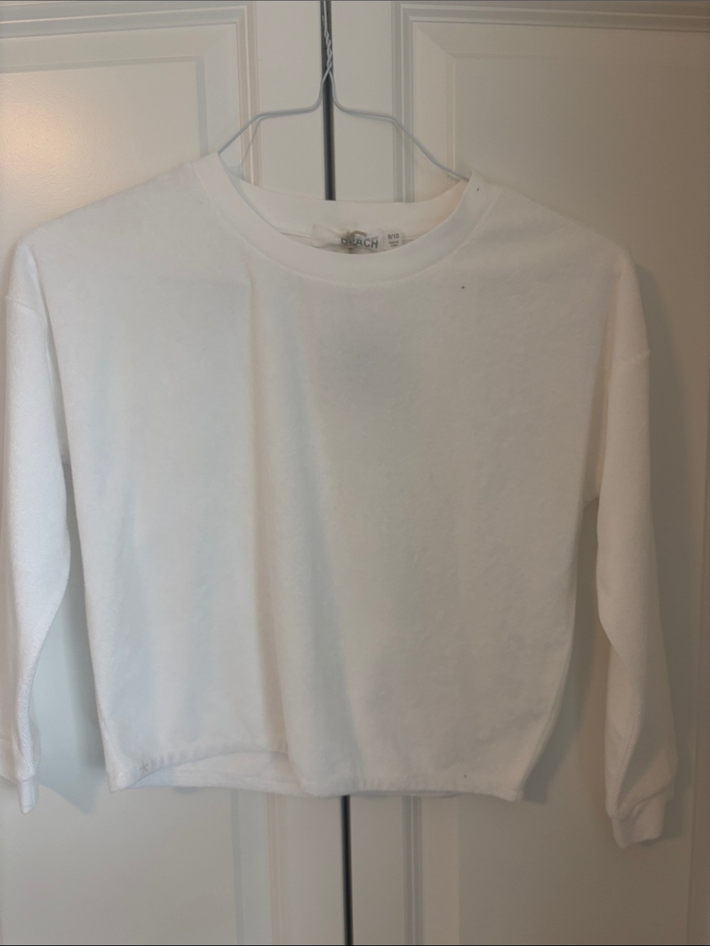 Barefoot Dreams White Cropped Crewneck & jogger set